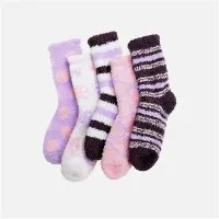 Plush inniskósokkar